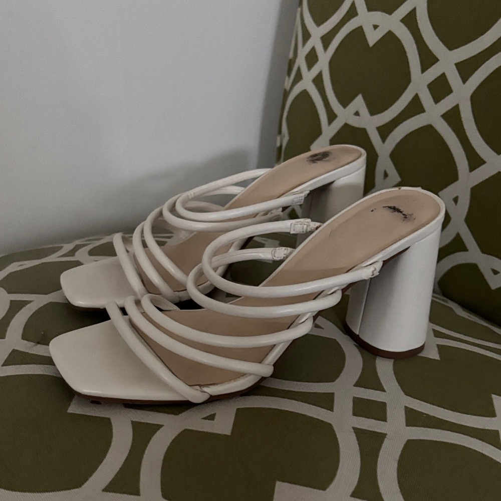 Nine West White Heels